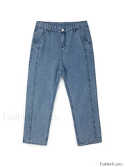 Men’s Vintage Washed Loose Jeans loose jeans