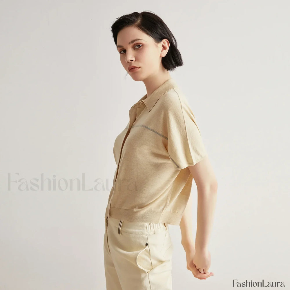 Merino Wool Silk High End T Shirt