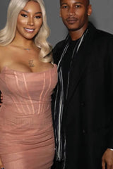 Mesh Strapless Stylish Corset Dress