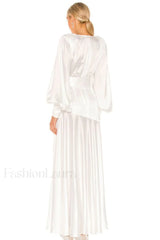 Michele Satin Stylish Formal Maxi Dress