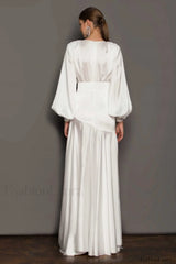 Michele Satin Stylish Formal Maxi Dress