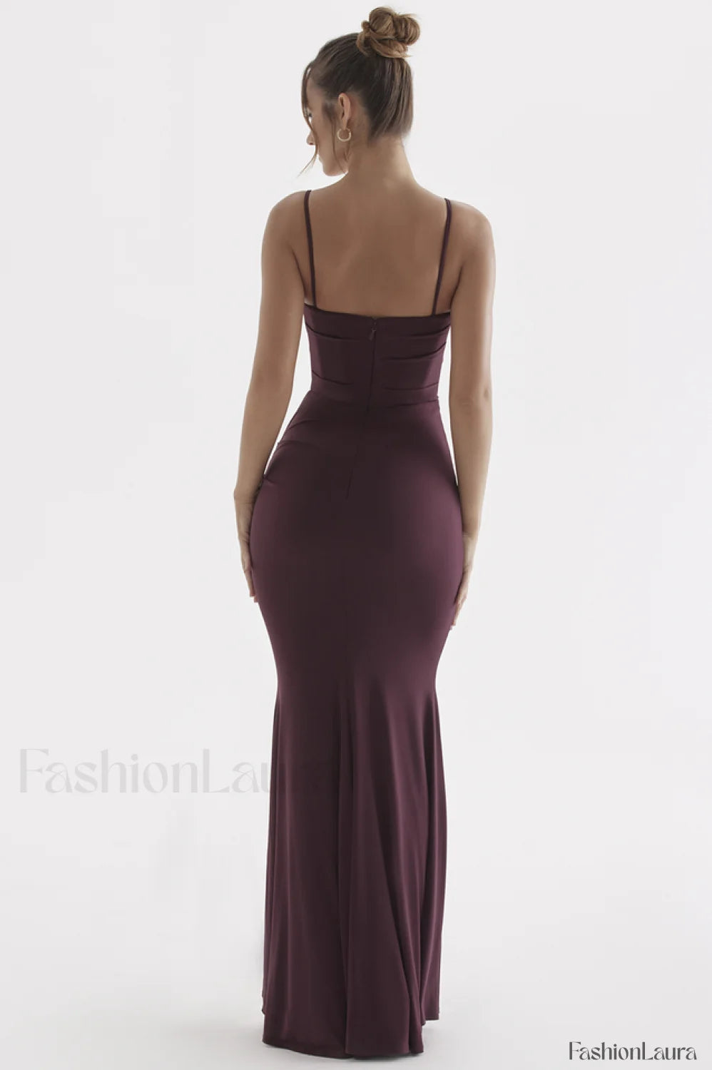 Milena Elegant Herringbone Dress