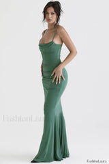 Milena Elegant Herringbone Dress