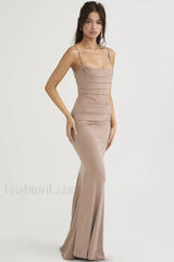 Milena Elegant Herringbone Dress