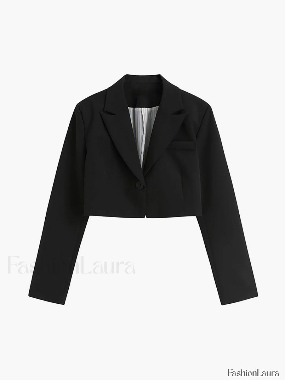 Mind My Graceful Business Crop Blazer Blazers