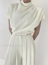 Minimalism Short Graceful Sleeve Top Off White / XS T Shirts