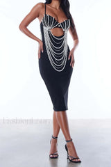 Miracle Pearl Stylish Embellished Dress