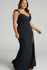 More Than This Charming Ruffle Strap Maxi Dress