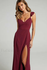 More Than This Charming Ruffle Strap Maxi Dress