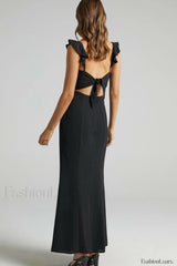 More Than This Charming Ruffle Strap Maxi Dress