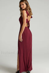 More Than This Charming Ruffle Strap Maxi Dress