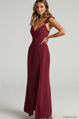 More Than This Charming Ruffle Strap Maxi Dress