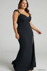 More Than This Charming Ruffle Strap Maxi Dress