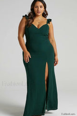 More Than This Charming Ruffle Strap Maxi Dress