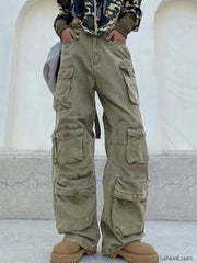 Multi Pockets Vintage Baggy Cargo Jeans Cargo Jeans