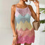 Multicolor Macaron Slip Dress Cover Up MULTI / S