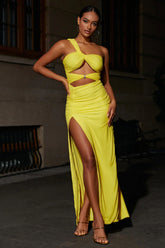 Natalie Elegant Maxi Dress XS / Yellow Party Dresses L
