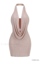 Neomi Elegant Mini Dress S / Nude
