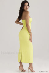 Neon Straptop Stylish Tunic Midi Dress