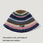New Knitted Fisherman Autumn Winter Warm Retro Striped Basin Hat Blue / One Size