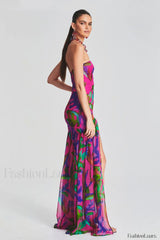 Nicole Silk Stylish Chiffon Dress