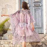 Ocean Wings Chiffon Kimono Cover Up