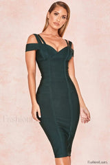 Off Shoulder Stylish Bodycon Bandage Dress