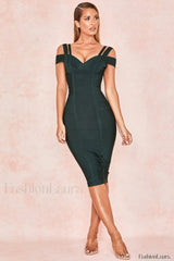 Off Shoulder Stylish Bodycon Bandage Dress