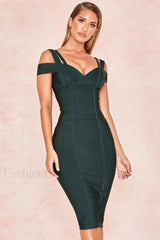 Off Shoulder Stylish Bodycon Bandage Dress