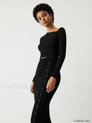 One Shoulder Off Trendy Knit Midi Dress Dresses