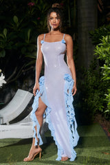 Othniel Sequin Stylish Embellished Ruffle Dress