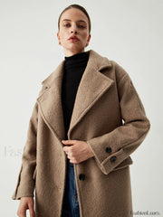 Oversized Charming Wool Coat Wool Coats