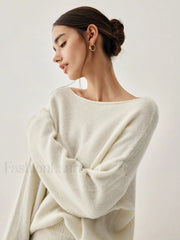 Oversized Sweater Two Trendy Piece Skirt Set Sweaters L
