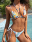 Padded Brazilian String Bikini Set MULTI / S