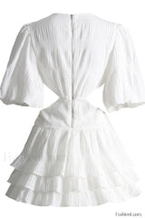 Paloma Puff Stylish Sleeve Mini Dress
