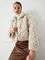 Patchwork Charming Fleece Jackets Beige / XS Fleece Jackets