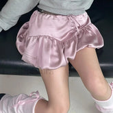 Patchwork Silk Tutu A line Skirt