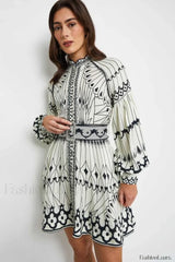 Pernilla Elegant Short Dress S / White