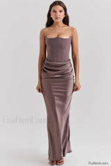 Persephone Off Stylish Shoulder Bustier Dress