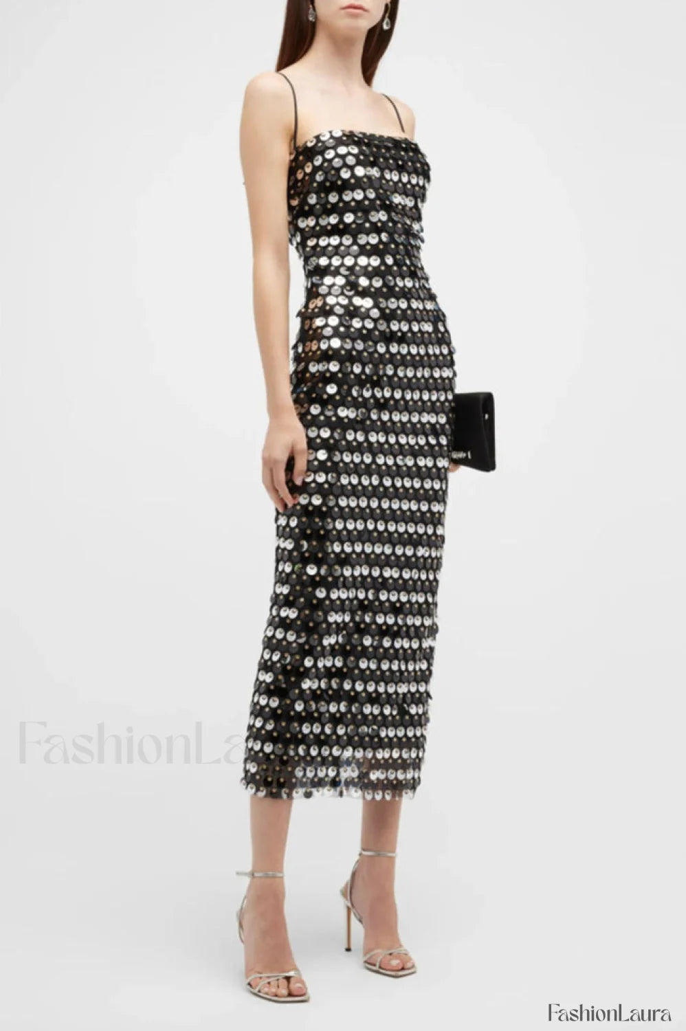 Phoenix Midi Stylish Dress in Sequins