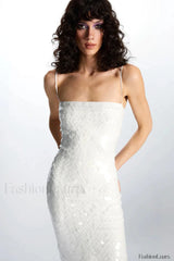 Phoenix Midi Stylish Dress in Sequins