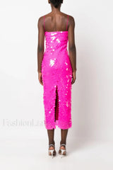 Phoenix Midi Stylish Dress in Sequins