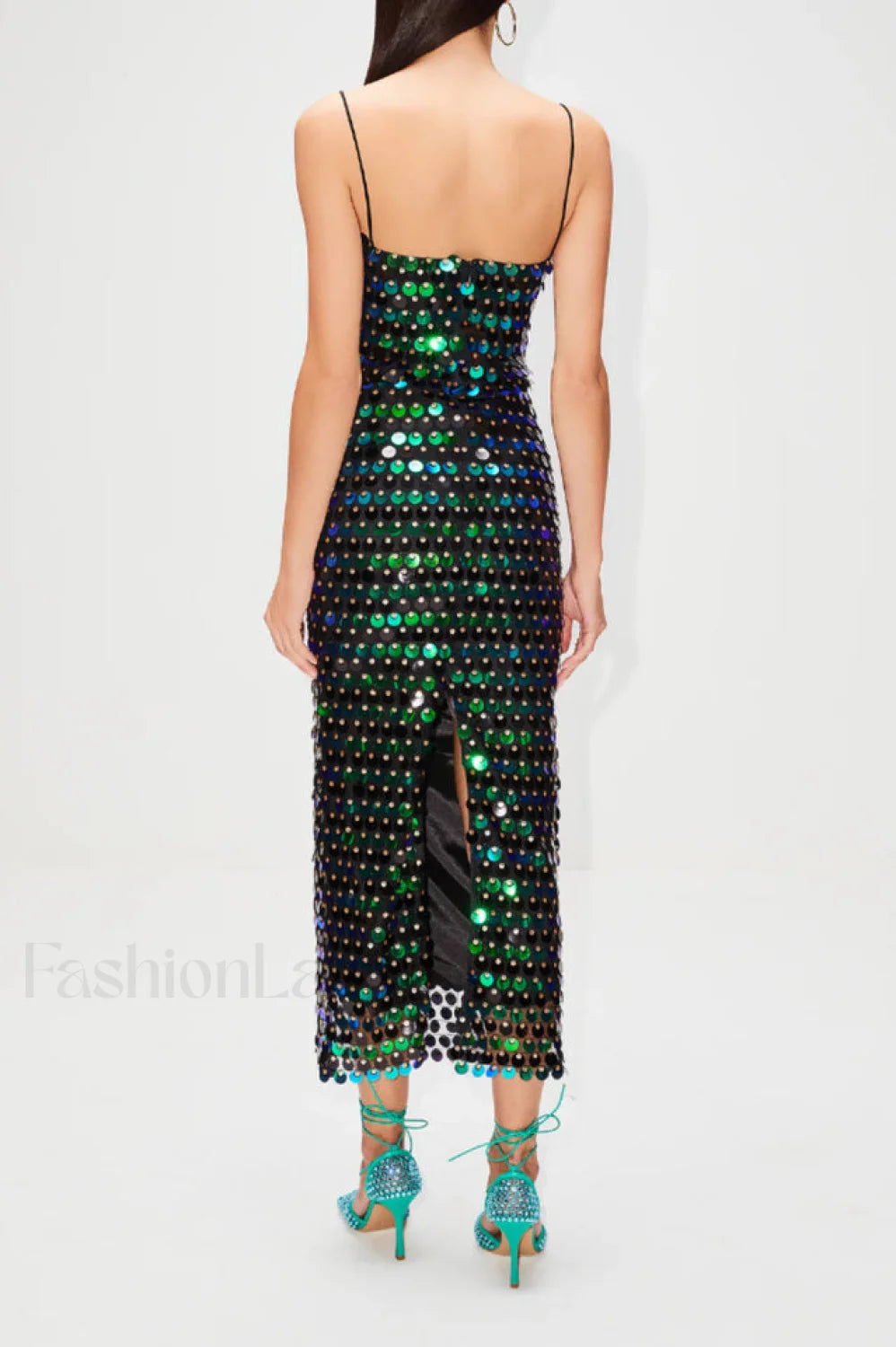 Phoenix Midi Stylish Dress in Sequins