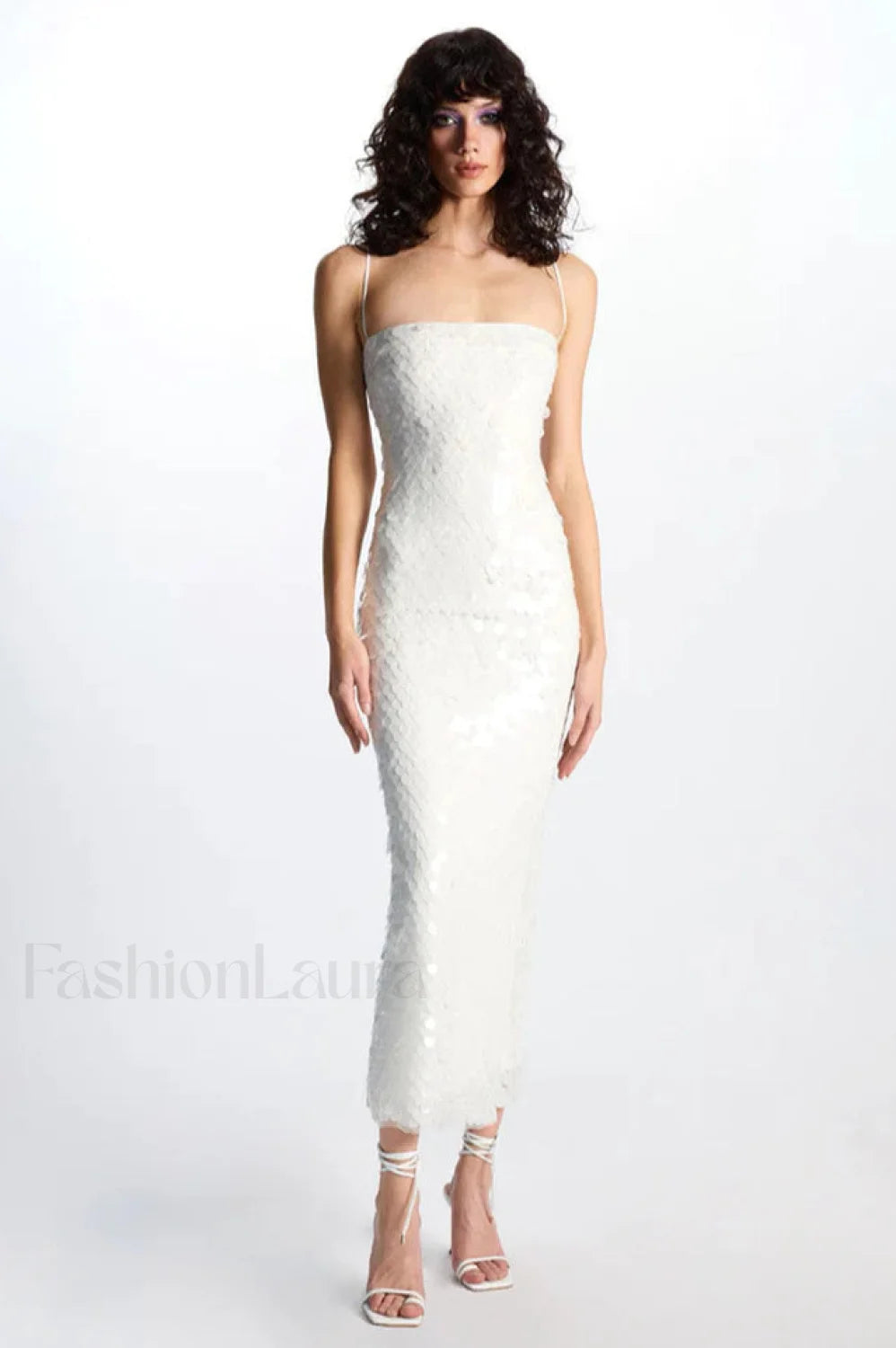 Phoenix Midi Stylish Dress in Sequins S / 3#