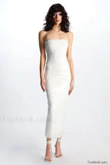 Phoenix Midi Stylish Dress in Sequins S / 3#