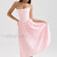 Pink Bow Lace Midi Dress Pink / XS
