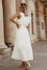Pleated Elegant Maxi Dress