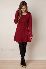 Plus Size Casual Charming S 3XL Sweater Dress