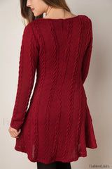 Plus Size Casual Charming S 3XL Sweater Dress