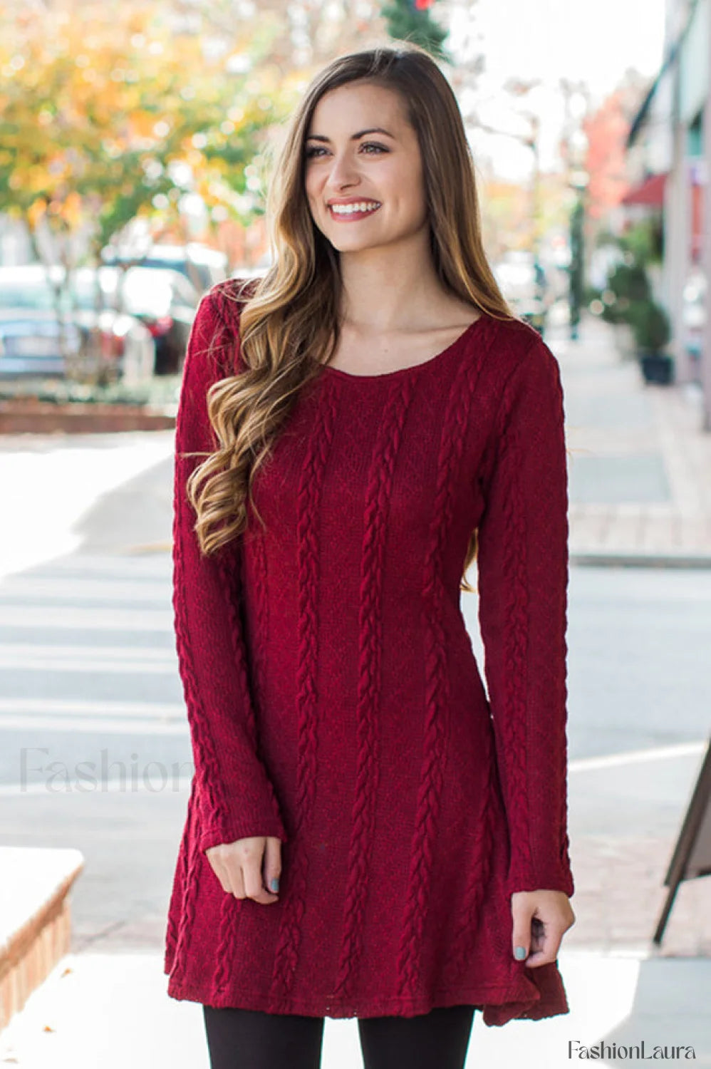 Plus Size Casual Charming S 3XL Sweater Dress